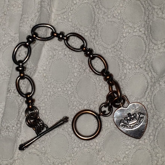 Juicy Couture Vintage Y2K Silver CharmLinkBracelet - Picture 10 of 10